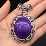 Lapis Lazuli Crystal Pendant for Women DIY Necklace Jewelry