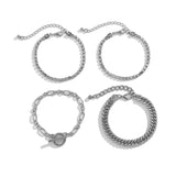 Retro Geometric Chain Necklace for Women Party