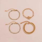 Retro Geometric Chain Necklace for Women Party