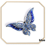 Retro Crystal Butterfly Brooch High-End Hundred Matching Accessories