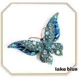 Retro Crystal Butterfly Brooch High-End Hundred Matching Accessories
