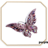 Retro Crystal Butterfly Brooch High-End Hundred Matching Accessories