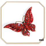 Retro Crystal Butterfly Brooch High-End Hundred Matching Accessories