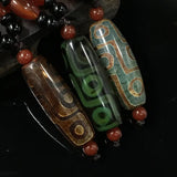 Nine-eyed Natural Tibetan Dzi Agates Beads DIY Jewelry Stone Antique Agates
