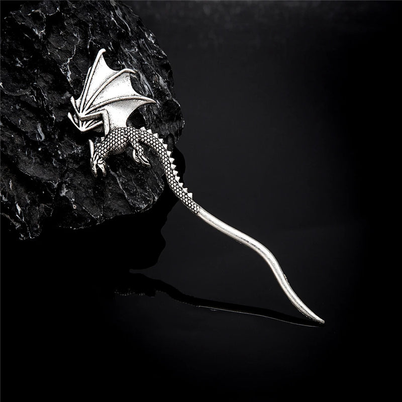 Nordic Vikings Dragon Hair Stick Women Creative Hairpins