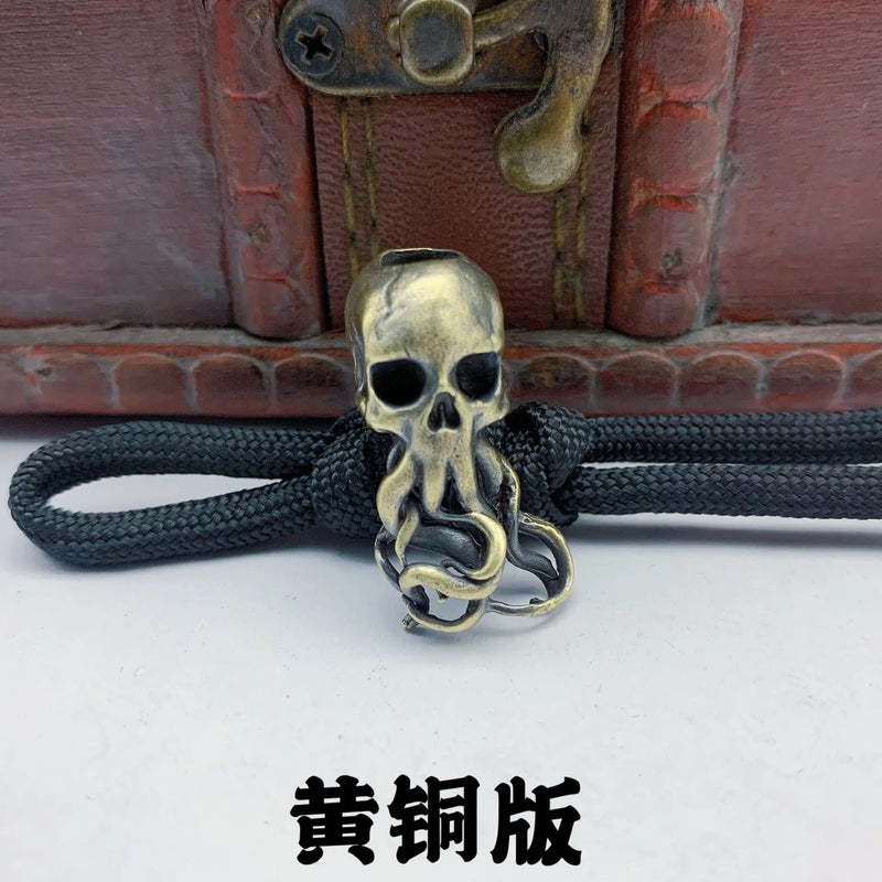 Octopus Skull Head Keychain Pendant Outdoor DIY Accessories