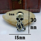 Octopus Skull Head Keychain Pendant Outdoor DIY Accessories