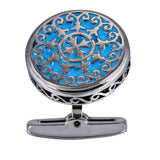 Retro Palace Court Flower Vine Stainless Steel Cufflinks
