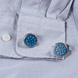 Retro Palace Court Flower Vine Stainless Steel Cufflinks