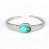Ethnic Style Turquoise Open Bracelet For Women