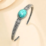 Ethnic Style Turquoise Open Bracelet For Women