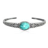 Ethnic Style Turquoise Open Bracelet For Women