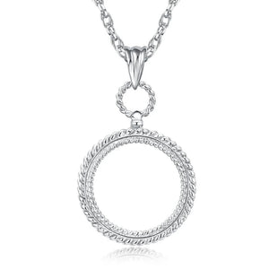 Retro Pendant Necklace Magnifier 2X Lover Glass Jewelry Monocle 40GB