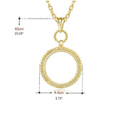 Retro Pendant Necklace Magnifier 2X Lover Glass Jewelry Monocle 40GB