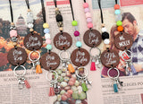 Retro Personalized Ethnic Lanyard Keychain For Couple Women Pendants
