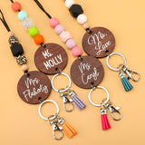 Retro Personalized Ethnic Lanyard Keychain For Couple Women Pendants