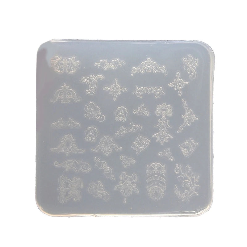 Retro Polymer Clay Decorating Tools Silicone Mold for Jewelry Making