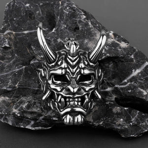 Evil Demon Skull Mask Pendant Necklace Hip Hop Rock Party Jewelry