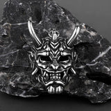 Evil Demon Skull Mask Pendant Necklace Hip Hop Rock Party Jewelry