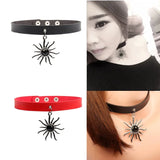 Retro Punk Collar Necklace Woman Harajuku Pu Leather Rivets Choker