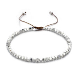 Geometric Handwoven Bead Bracelet Adjustable Hand Jewelry