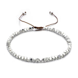 Geometric Handwoven Bead Bracelet Adjustable Hand Jewelry