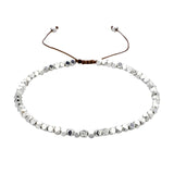 Geometric Handwoven Bead Bracelet Adjustable Hand Jewelry