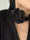 Red Velvet Flower Choker Necklace Harajuku Gothic Dark Girl Sweet Collar