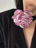 Red Velvet Flower Choker Necklace Harajuku Gothic Dark Girl Sweet Collar
