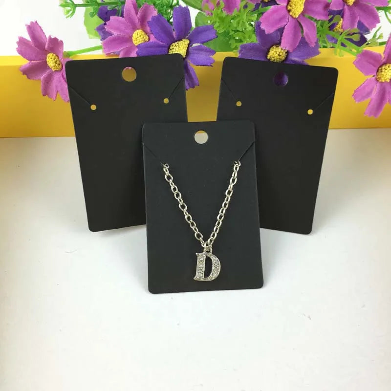 Retro Multi-Color Necklace Cards 100Pcs/Lot
