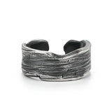 Retro Ring Men's Finger Accessories Hip Hop Open Ring Silver 925 Sterling