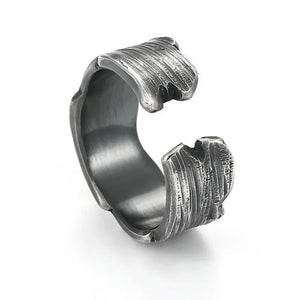 Retro Ring Men's Finger Accessories Hip Hop Open Ring Silver 925 Sterling