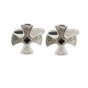 Roman Cross Cufflinks Men's French Cuff Buttons