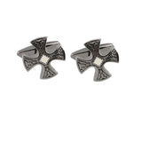 Roman Cross Cufflinks Men's French Cuff Buttons
