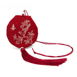 Ethnic Style Sachet Car Pendant Embroidery Tassels Bag