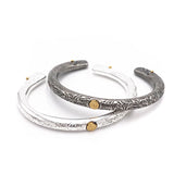 Silver Eagle Feather Men's Cuff Bangle Bracelet