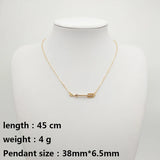 Retro Arrow Pendant Necklace Women's Party Clavicle Chain Accessories