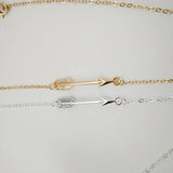 Retro Arrow Pendant Necklace Women's Party Clavicle Chain Accessories