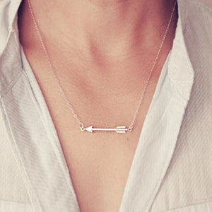 Retro Arrow Pendant Necklace Women's Party Clavicle Chain Accessories
