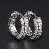 Retro Small Zircon Earrings for Men and Women