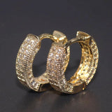 Retro Small Zircon Earrings for Men and Women