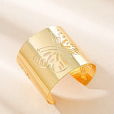 Hollow Wide Cuff Bracelets Armlets For Women