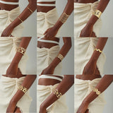 Hollow Wide Cuff Bracelets Armlets For Women