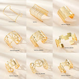 Hollow Wide Cuff Bracelets Armlets For Women