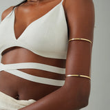 Hollow Wide Cuff Bracelets Armlets For Women