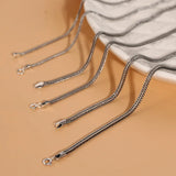 Retro Square Hemp Rope Necklace Braided Collarbone Horsewhip Chain