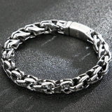 Stainless Steel Bracelet For Men 9/11MM Wide Chain Hand Mens Bangles