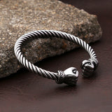 Retro Stainless Steel Fist Bracelet Punk Men's Boys Creative Boxer Opening