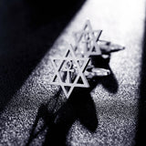 Retro Star of David Cufflinks Stainless Steel Egypt Ankh Amulet Men Jewelry