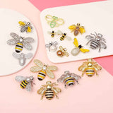 Vintage Bee Alloy Rhinestone Brooch
